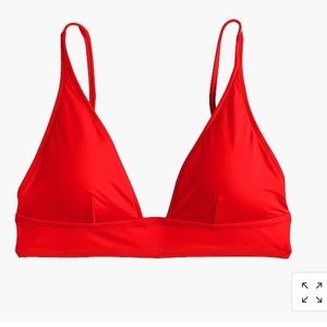 J.Crew Red Bikini Top